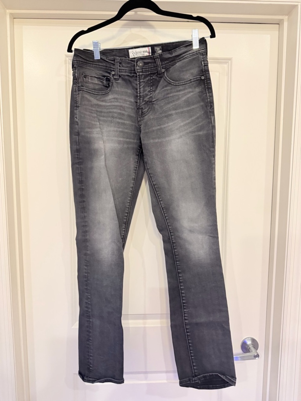 Depart West Men’s Straight-Leg Gray Jeans NWOT size 30